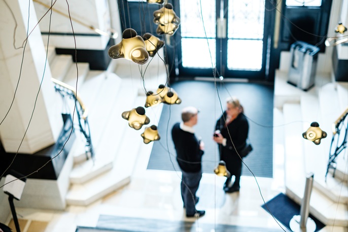 In the lobby